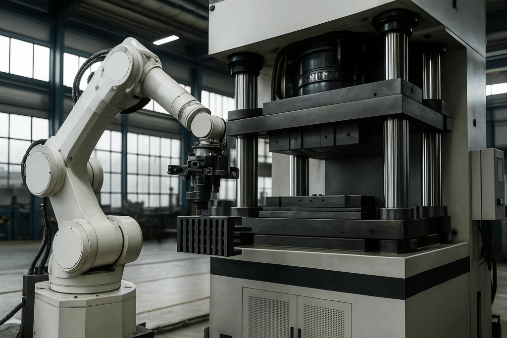 press applications automation robot integration.